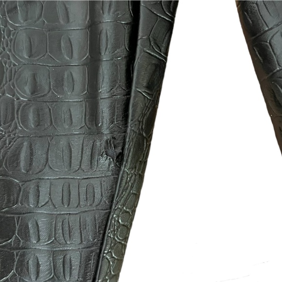 Missguided Plus Croc Faux Leather Slim Leg size 8 petite - Picture 5 of 8